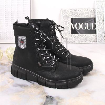 16. Rieker W RKR557 wasserdichte bequeme Stiefeletten