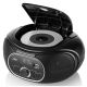 3. JVC RD-E221B Boombox, schwarzer Radioplayer