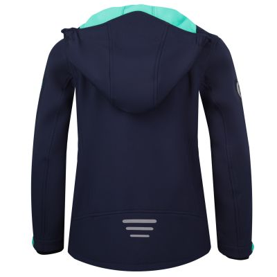 2. TrollKids Girls Trollfjord Jacket marine/mintfarbene Softshelljacke für Mädchen (175-132)