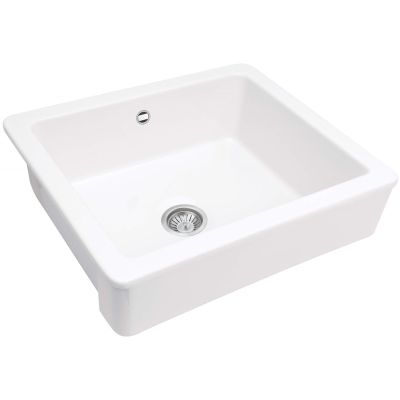 Einzelbecken-Keramikspüle im Landhausstil