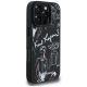 4. Karl Lagerfeld MagSafe-Hülle mit Narbenmuster und Logo für iPhone 16 Pro Max – Schwarz