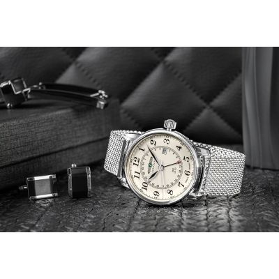 5. Herrenuhr ZEPPELIN LZ127 Graf Zeppelin GMT 7642M-5 + Box