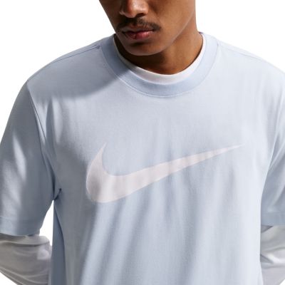5. Nike NSW T-Shirt mit Icon Swoosh, Herren, Blau, DC5094 408