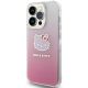 2. Hello Kitty IML Gradient Electrop Kitty Head Hülle für iPhone 13 Pro Max – Rosa