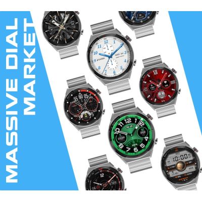 8. Rubicon RNCE99 Smartwatch aus schwarzem Metall und Silikon SMARUB194