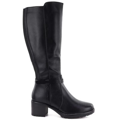 2. Damenstiefel mit Absatz, schwarz Potocki SZ12829