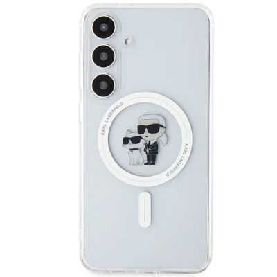 3. Karl Lagerfeld IML Karl&Choupette MagSafe Hülle für Samsung Galaxy S24 – transparent