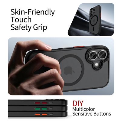 4. Tech-Protect MagMat XT 4er-Set MagSafe Hülle für iPhone 17 - Mattschwarz