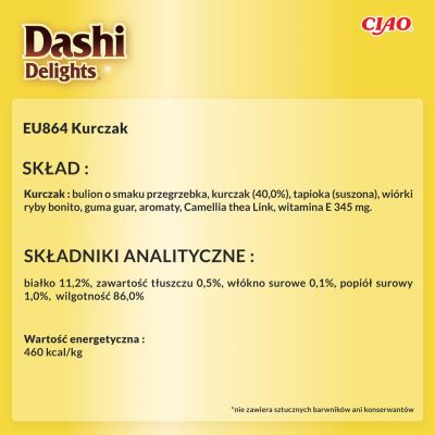 8. INABA Dashi Delights Huhn – Leckerli für Katzen – 70 g