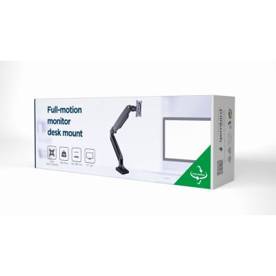12. GEMBIRD VERSTELLBARER TISCH-MONITORARM 17"–35" BIS 10 KG