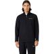 Champion Herren-Fleece-Sweatshirt mit halbem Reißverschluss, Schwarz, 220446 KK001