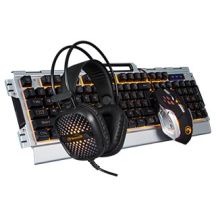 Marvo CM303 Tastatur mit USB-Gaming-Maus (Schwarz/Silber)