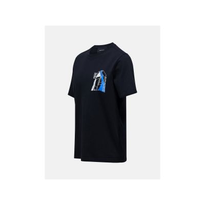 3. PEAK PERFORMANCE M Original Grafik-T-Shirt Schwarz
