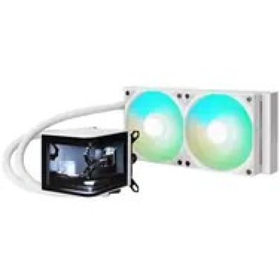 6. TRYX PANORAMA Komplett-Wasserkühlung ARGB - 240 mm weiß - AMD Sockel AM4 (Ryzen) - AMD Sockel AM5 (Ryzen Zen4)
