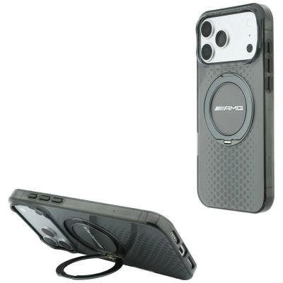 Mercedes AMG IML Doppellagige Urban Line Hülle mit Ringständer und MagSafe für iPhone 18 Pro Max / 17 Pro Max – Grau
