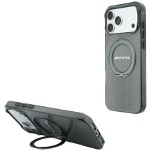 Mercedes AMG IML Doppellagige Urban Line Hülle mit Ringständer und MagSafe für iPhone 18 Pro Max / 17 Pro Max – Grau