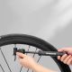 4. ROCKBROS TM-1701P 80 PSI Mini-Fahrradpumpe für Presta- und Schrader-Ventile – Schwarz