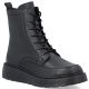 Schwarze Damen-Ankle-Boots aus Leder mit Plateau, Rieker 70410-00