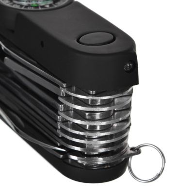 8. Tatron AZYMUT Taschenmesser - 25 Werkzeuge + Holster, 90mm schwarz ( HK20017BL )