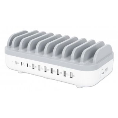 MANHATTAN 10-PORT USB-LADESTATION 120W 3X U