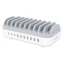 MANHATTAN 10-PORT USB-LADESTATION 120W 3X U