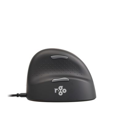 33. Ergonomische Maus für Rechtshänder R-Go Pele HE USB groß schwarz/silber (Einzelhandel)