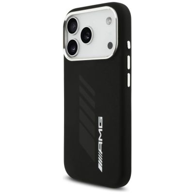 2. AMG Silikon-Hülle im Oversize-Rhombus-Design mit MagSafe-Funktion für iPhone 17 Pro – Schwarz