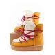 10. D.Franklin Damen Winter-Schneestiefel, modisches Fellfutter, Senffarbe