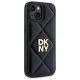 4. DKNY Quilted Stack Logo Hülle für iPhone 14 – Schwarz