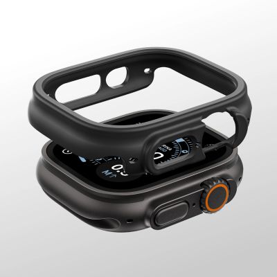 10. AmazingThing Minimalistische Schutzhülle für Apple Watch Ultra 3 49 mm – Schwarz