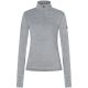 3. Damen-Thermo-Langarmshirt SUPER.NATURAL W TUNDRA175 ZIP 1/4 grau