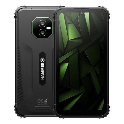 Hammer Ranger Smartphone (Grün) DS 6,1" IPS TFT 720x1560/2GHz/256GB/6GB RAM/Android 15/microSDXC/WLAN, Bluetooth, 4G