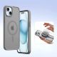7. Dux Ducis Lawa Lederhülle für iPhone 15 - Grau
