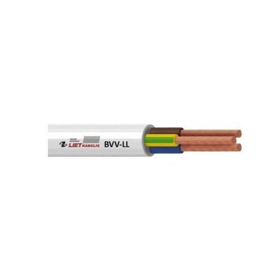 KABEL BVV-LL 2X2.5 WEISS (25M)