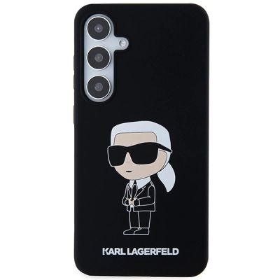 3. Karl Lagerfeld Silikon Ikonik Hülle für Samsung Galaxy S24+ - schwarz