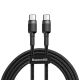 Baseus CATKLF-GG1 Kabel (USB Typ CM - USB Typ CM; 1 m; grau-schwarz)