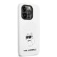 4. Karl Lagerfeld Choupette-Silikonhülle für iPhone 14 Pro Max – Weiß