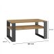 2. MODERNER COUCHTISCH 1P ARTISAN ANTHRAZIT BEINE