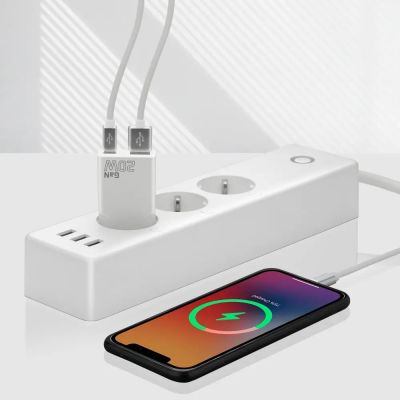 7. EVERACTIVE Wandladegerät mit 1 x USB- und 1 x USB-C-Anschluss, Schnellladefunktion 3.0, 20 W, superflach, weiß, SC-340Q