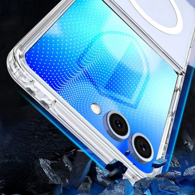 4. 3mk Armor Magcase für Samsung Galaxy Z Flip 8 - Transparent