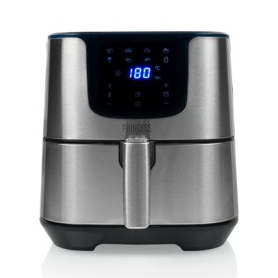 5. Princess 182060 Einzel-Heißluftfritteuse 5,5 l, freistehend, 1700 W, Silber
