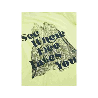 4. PEAK PERFORMANCE Explore Grafik-T-Shirt Damen Gelb
