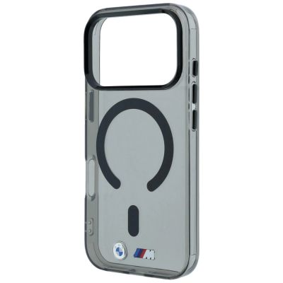 6. BMW M IML MagSafe Hülle mit glänzendem Metalllogo und Zierleisten für iPhone 18 Pro Max / 17 Pro Max – Schwarz