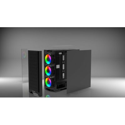 8. Inca EMG-17XB Midi Tower Computer-Sicherheits- und Halterungsset Schwarz