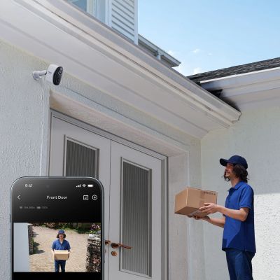 12. Baseus Security N1 2K Außenüberwachungsset (2 Kameras) – Weiß