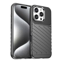 Thunder Case Silikon-Schutzhülle für iPhone 16e / 17e – Schwarz