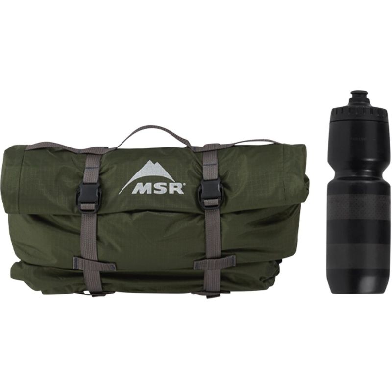 11. MSR Hubba Hubba Bikepack 2-Personen-Dreieckszelt, grün, rot, weiß