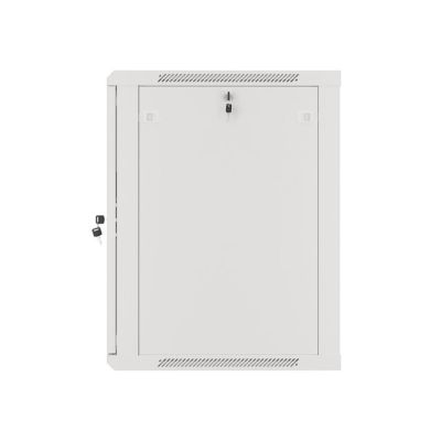 5. Lanberg WF01-6615-10S Rack-Schrank (15 HE; 769 mm / 600 mm / 600 mm; Wandmontage; Glas; 19 Zoll; grau)