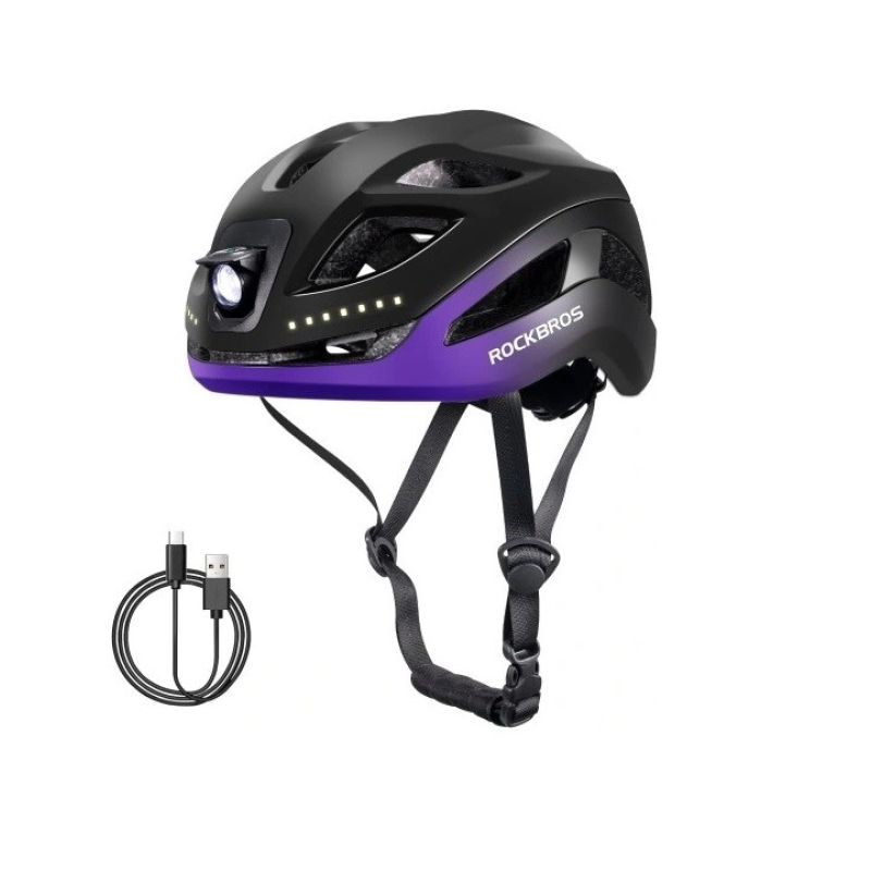 Rockbros Fahrradhelm mit USB-Licht 10110035005