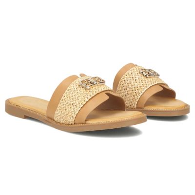 4. Beigefarbene Damen-Strand-Flip-Flops Filippo DK7899